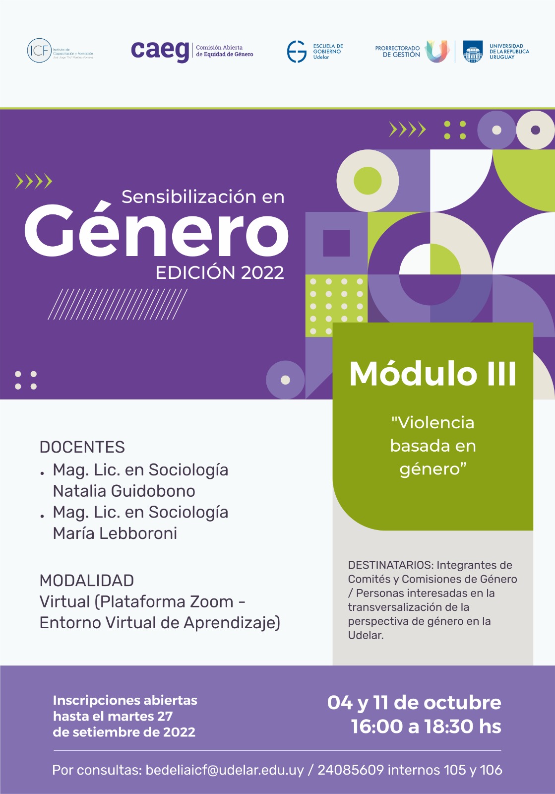 Módulo III "Introducción a la violencia basada en género. ¿Cómo ...